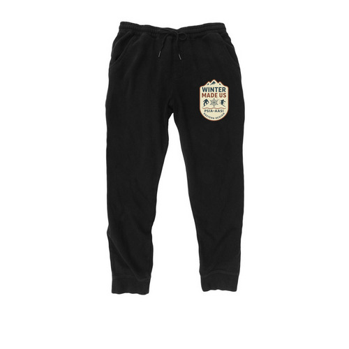 PSIA-AASI Eastern Region 2025 Design - pants, a Black Midweight Fleece Joggers