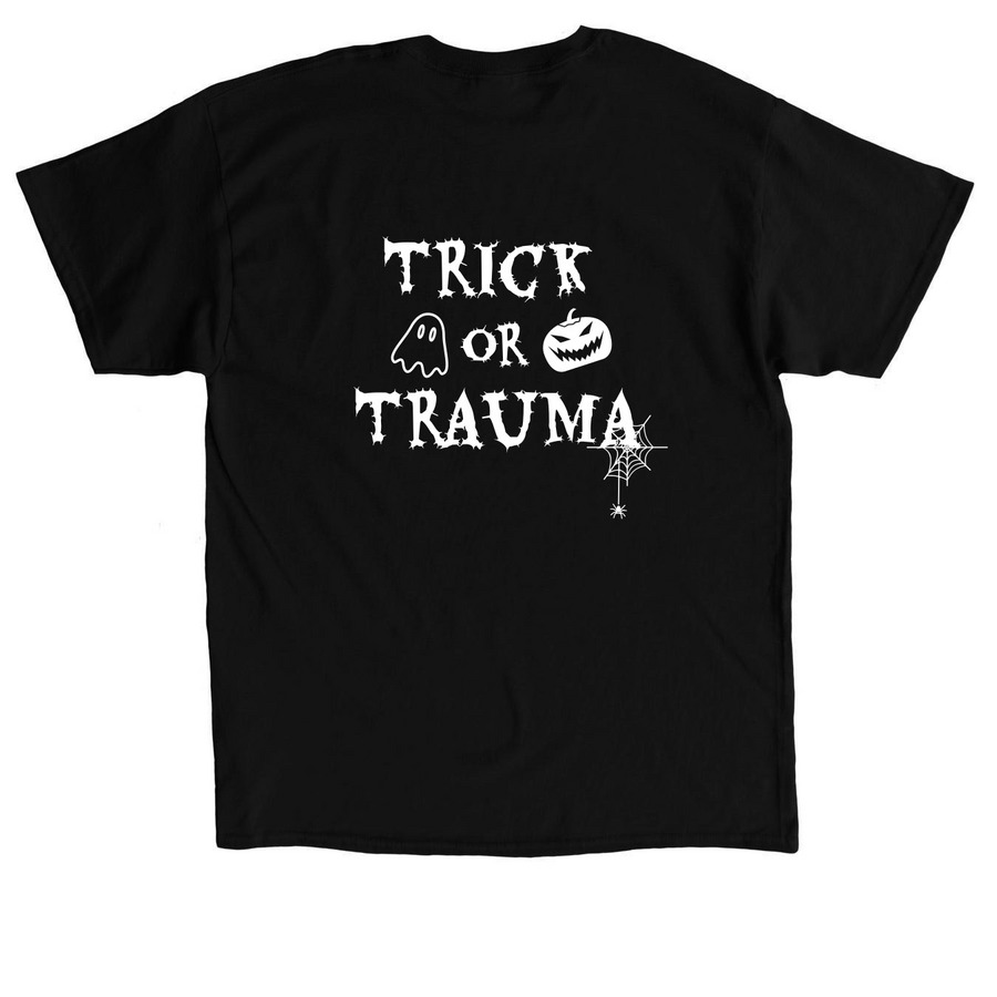 Halloween, a Black Classic Unisex Tee (back-view)