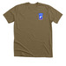 Daily Brown Tee, a Heather Olive Premium Unisex Tee