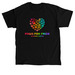 Paws for PRIDE Paws Heart (Dark), a Black Classic Unisex Tee