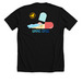 Chill Pill, a Solid Black Blend Premium Unisex Tee (back-view)