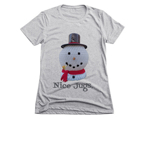 Funny Jughead, a Dark Heather Grey Women's Slim Fit Tee