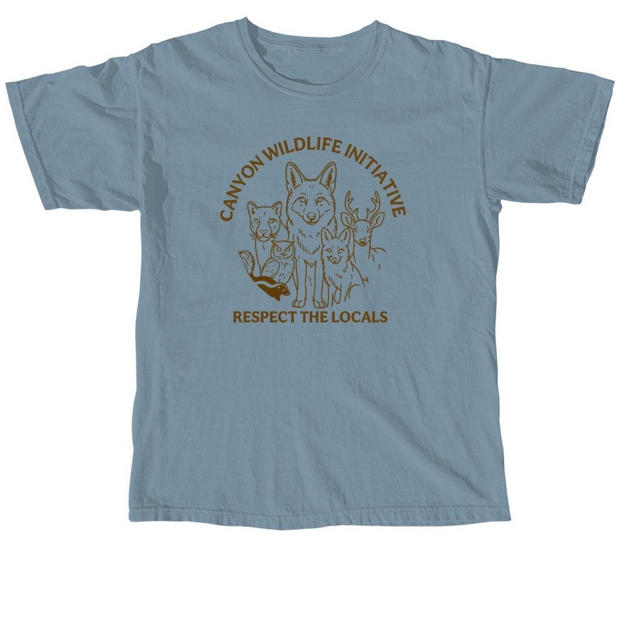 Respect The Locals, a Ice Blue Comfort Colors Unisex Tee