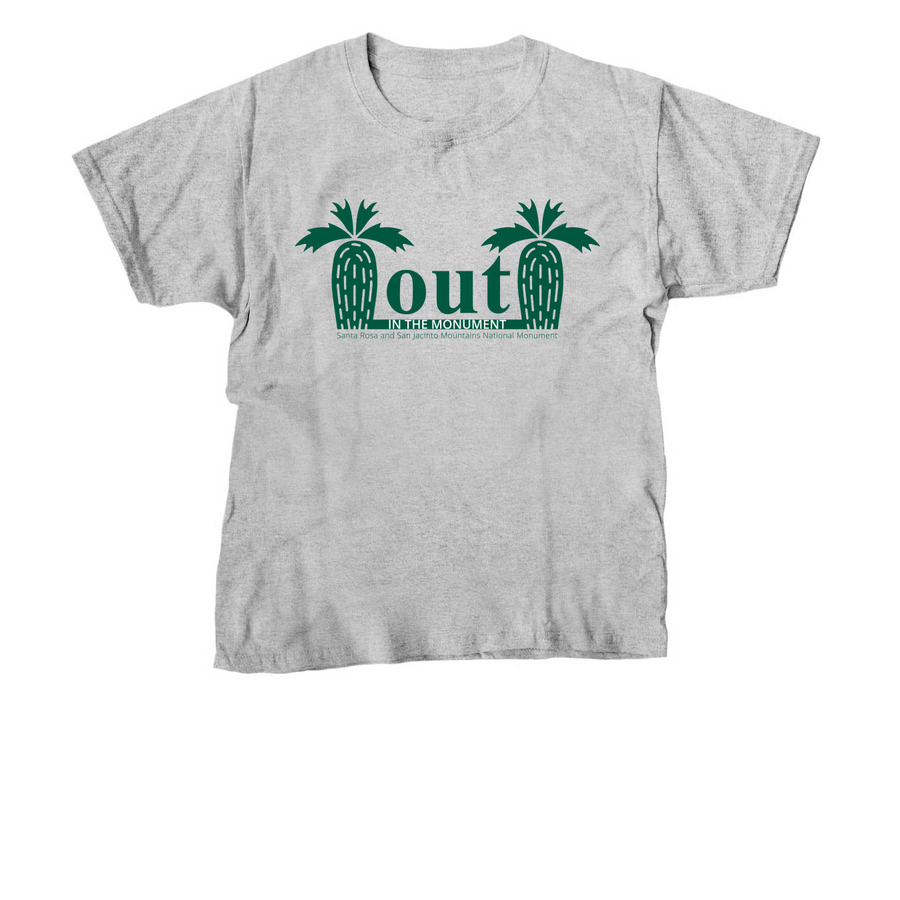 OUT in the Monument, a Sport Grey Youth Unisex Tee