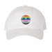 Radiant Goldie LGBTQIA+ hats, a White