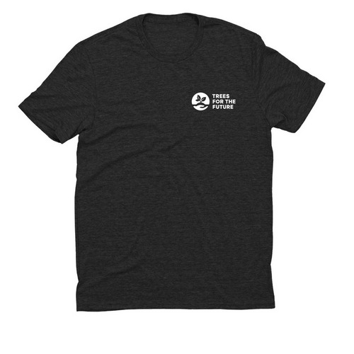 Trees for the Future ? Tops, a Space Black Allmade Eco Triblend Unisex Tee