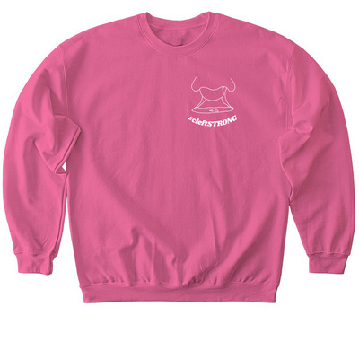 #cleftStrong #cleftPROUD #LayneLilia, a Pink Lemonade Softstyle Crewneck Sweatshirt