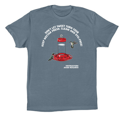 Help Hummingbirds, One Shirt at a Time!, a Slate Premium Cotton Tee