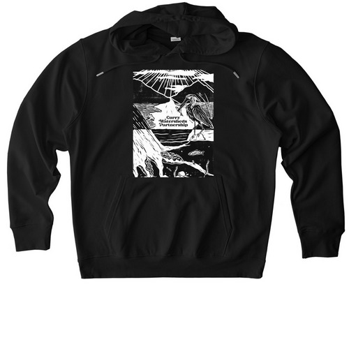 Watershed Ecosystem Sweatshirts, a Black Stanley/Stella Unisex Cruiser 2.0 Pullover Hoodie