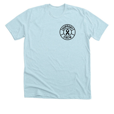 Support Crew - Shirt, a Heather Ice Blue Premium Unisex Tee