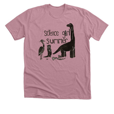 Science Girl Summer, a Heather Orchid Premium Unisex Tee
