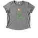 Boo, Cancer (dark colors), a Aluminum Grey Allmade Eco Triblend Women?s Scoop Neck Tee
