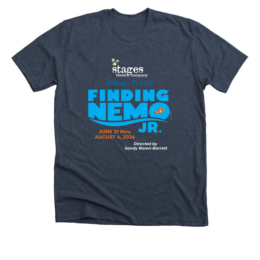 Disney?s Finding Nemo JR. Shirts, a Heather Midnight Navy Premium Unisex Tee