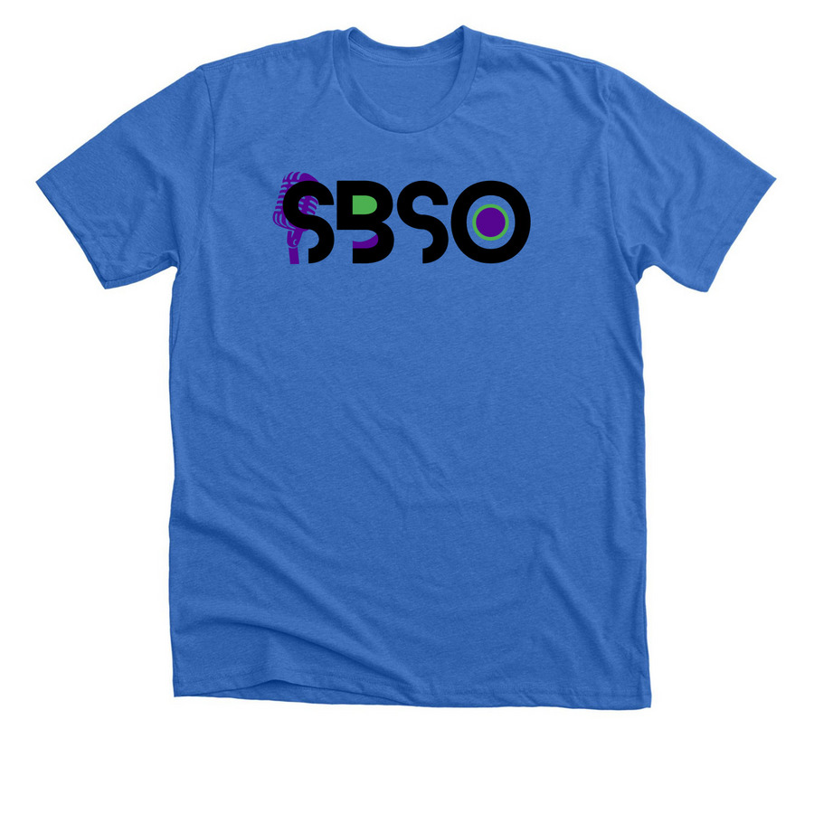 SHEBOP VOCALS - Dark LOGO&nbsp;, a Heather True Royal Premium Unisex Tee