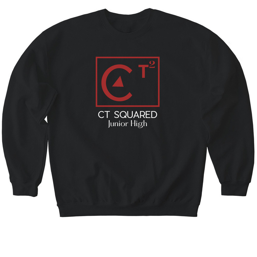 CT Squared Sweatshirt, a Black Softstyle Crewneck Sweatshirt