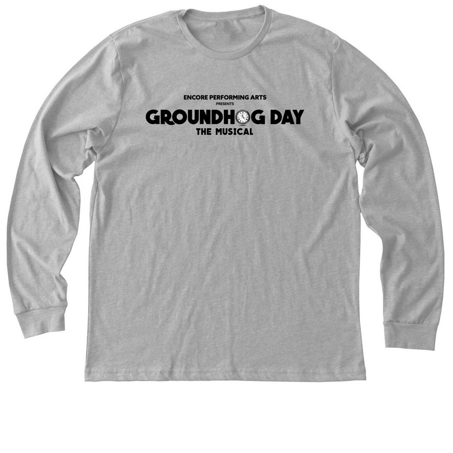 Groundhog Day - Groundhog Peeking, a Athletic Heather Premium Long Sleeve Tee