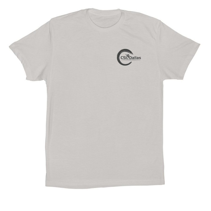 Purpose Statement (Motto), a Solid Athletic Grey Premium Cotton Tee