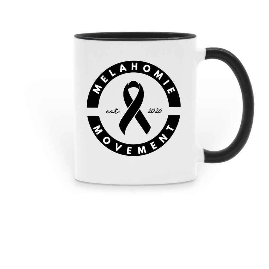 The Melahomie Mug, a Black Two-Tone Ceramic Mug