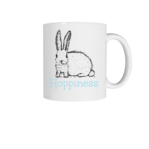 Morning Hoppiness, a White Coffee Mug