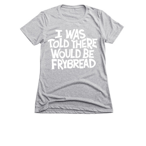 Fry Bread, a Dark Heather Grey Women's Slim Fit Tee