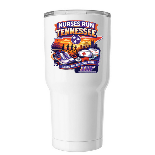 2026 TNF 5K Tumbler, a White Insulated Tumbler