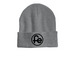 Hats, a Dark Heather Grey Printed Cuffed Beanie