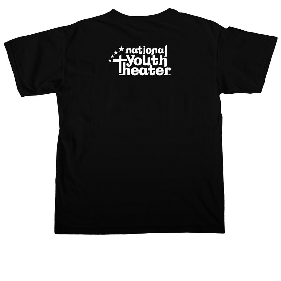 NYT - Theater Mom, a Black Comfort Colors Unisex Tee (back-view)