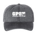 GPST logo hat, a Black Printed Pigment Dye Baseball Cap
