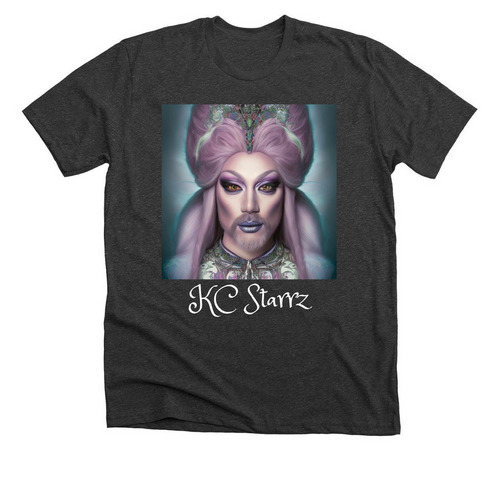 KC Starrz Merch, a Dark Grey Heather Premium Unisex Tee
