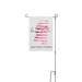 Warren "Starkville, MS" Flag, a White 12" x 18" Yard Flag with Stake