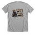 If there's a will back, a Athletic Heather Premium Unisex Tee (back-view)