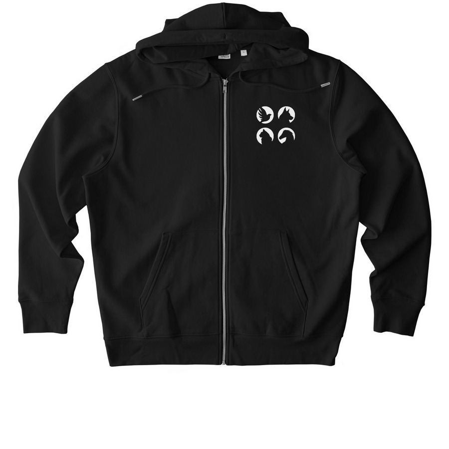 Feral for TNR, a Black Stanley/Stella Unisex Cultivator 2.0 Zip Up Pullover Hoodie
