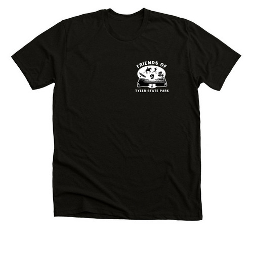 Friends of Tyler State Park Double Side Shirt, a Solid Black Blend Premium Unisex Tee
