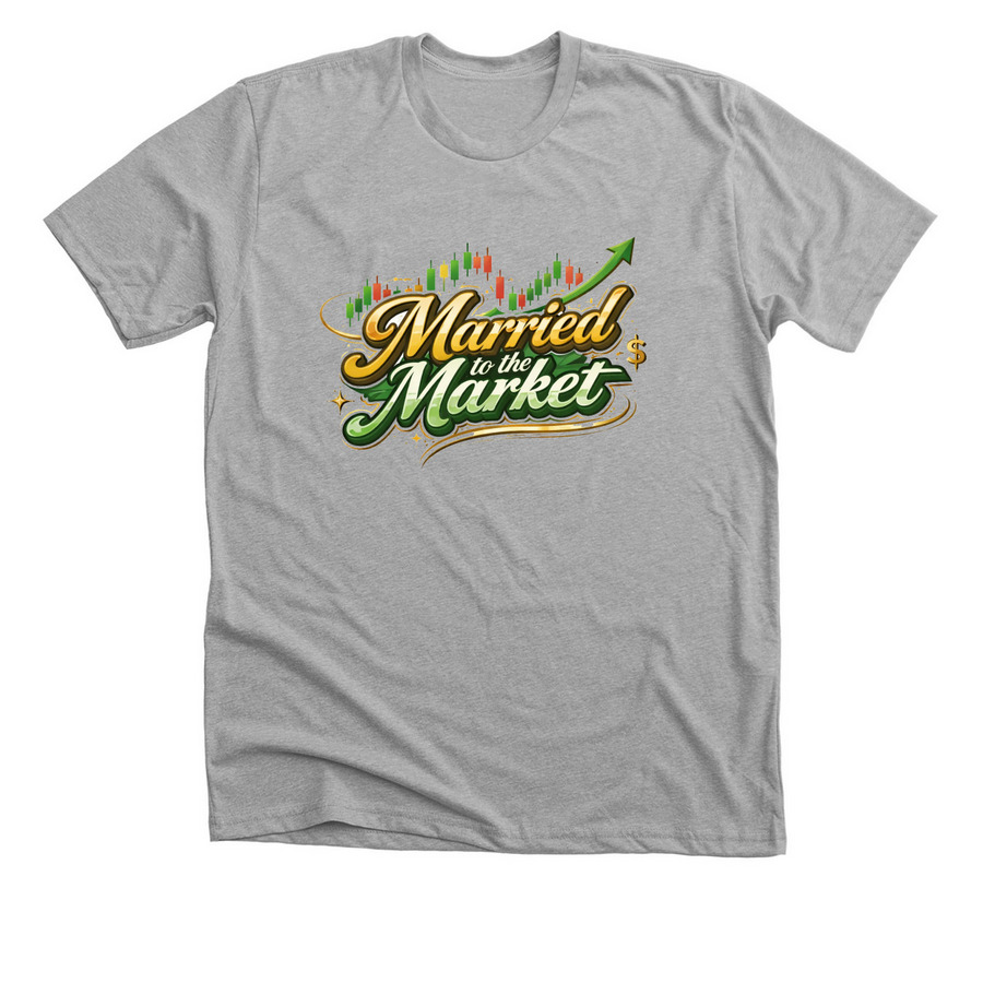 Married to the market ?, a Athletic Heather Premium Unisex Tee