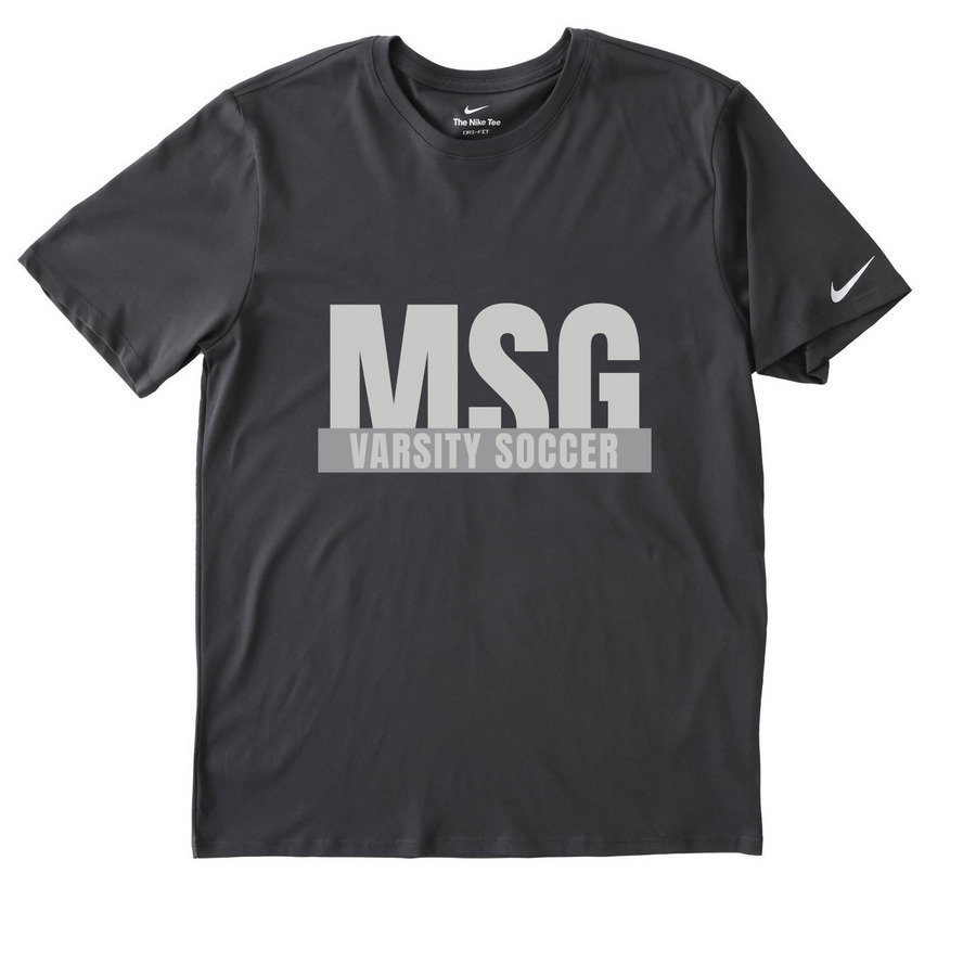 Nike T-Shirt (Gray Design), a Anthracite Nike Dri-FIT Jersey Blend Performance Tee