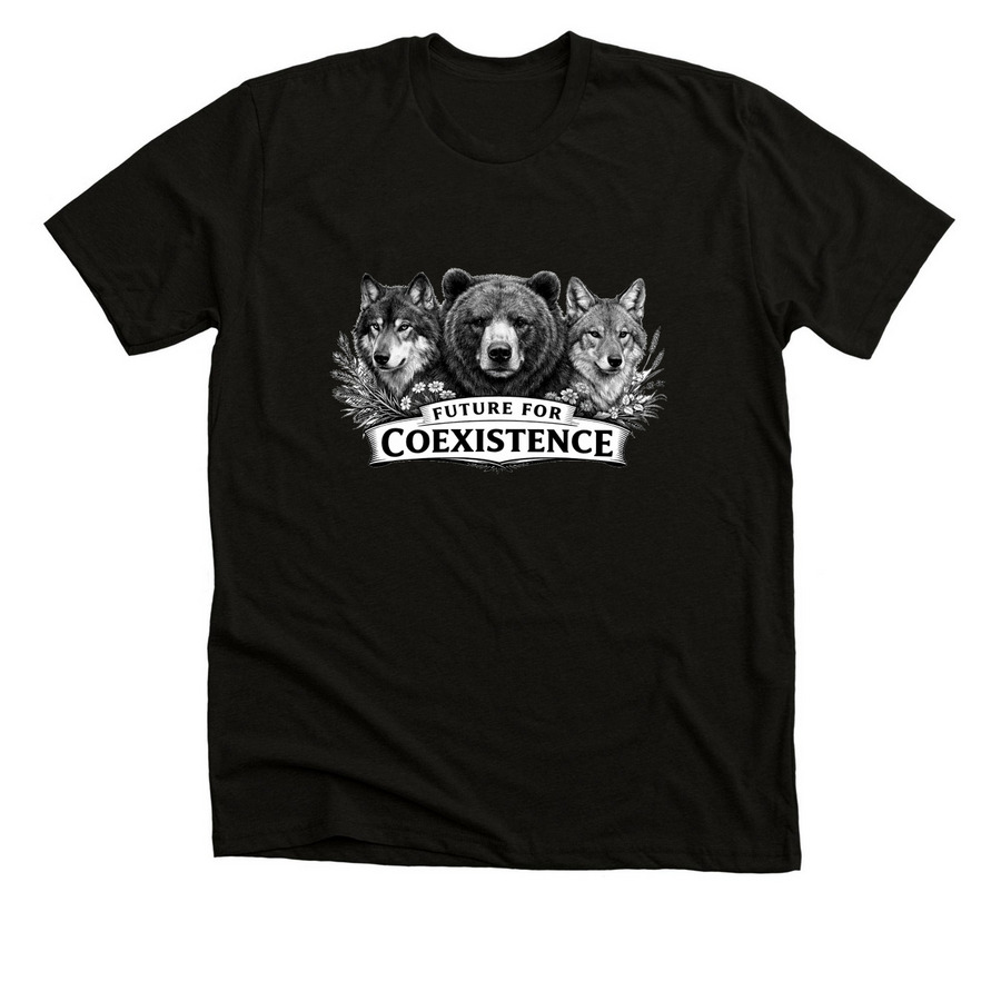 Future for Coexistence, a Solid Black Blend Premium Unisex Tee