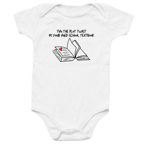 The Plot Twist, a White Infant Onesie