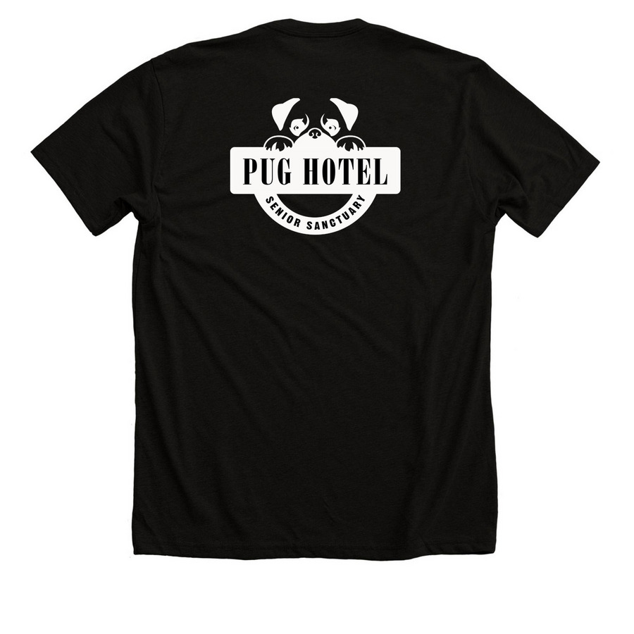 Wheeling Pug Relay 2025 Unisex, a Solid Black Blend Premium Unisex Tee (back-view)