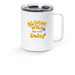 Travel Mug, a White Stainless Steel Travel Mug