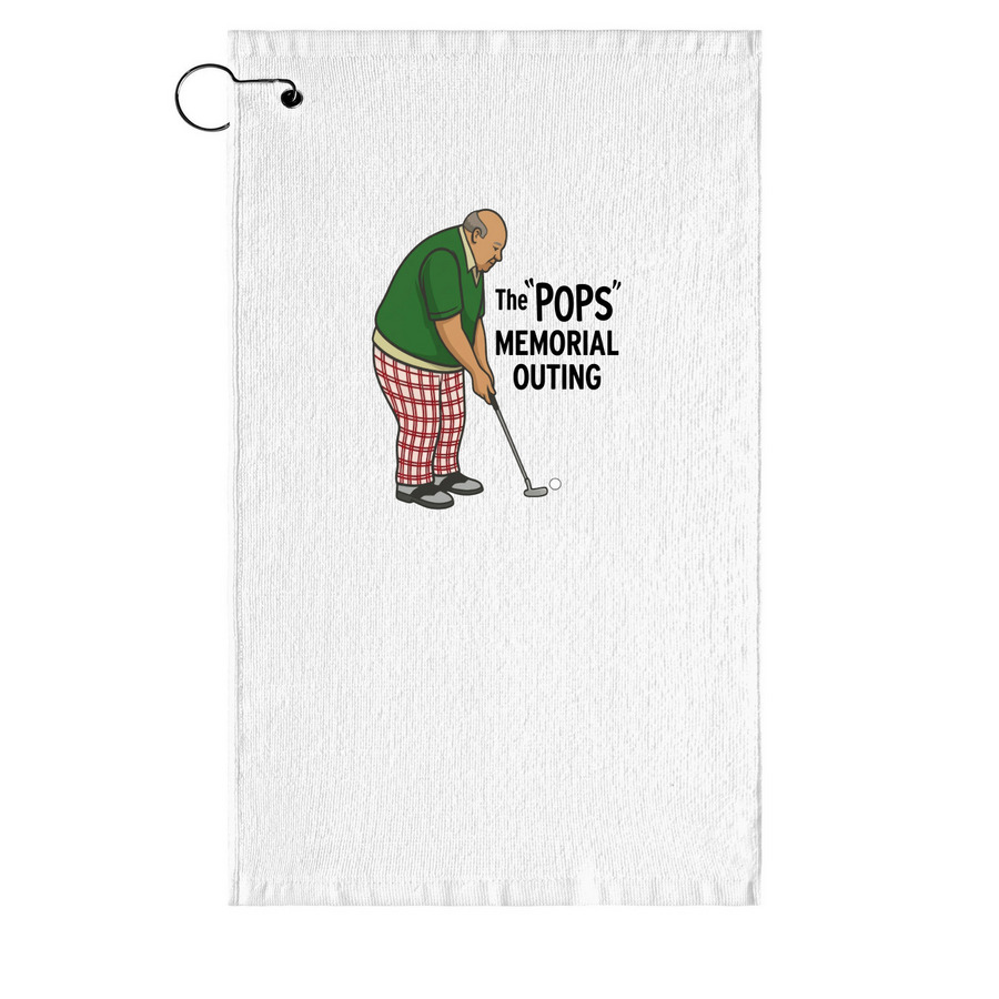 Golf Towel, a White Golf Towel