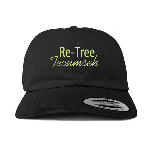ReTree Tecumseh, a Black Printed Classic Baseball Cap