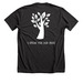 Huntington WV Anti Mass Surveillance Shirt, a Dark Grey Heather Premium Unisex Tee (back-view)