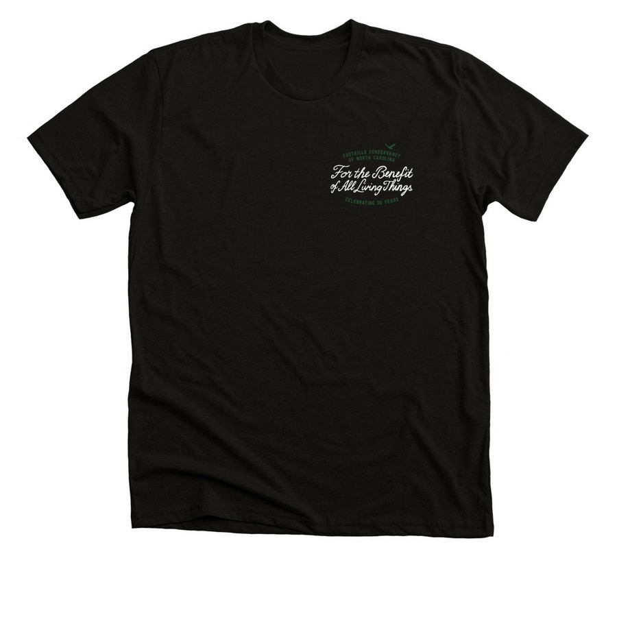 For the Benefit of All Living Things - Tee, a Black Heather Premium Unisex Tee