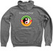 Tai Chi Edge Instructor, a Deep Heather Zip Up Hoodie (back-view)