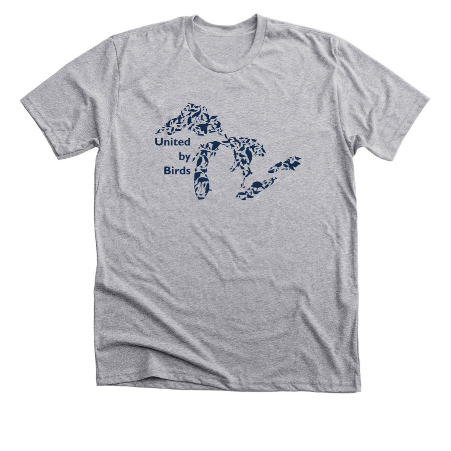 United by Birds, a Athletic Heather Premium Unisex Tee