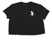 30th Anniversary Cropped Top, a Black Women?s Flowy Cropped Tee