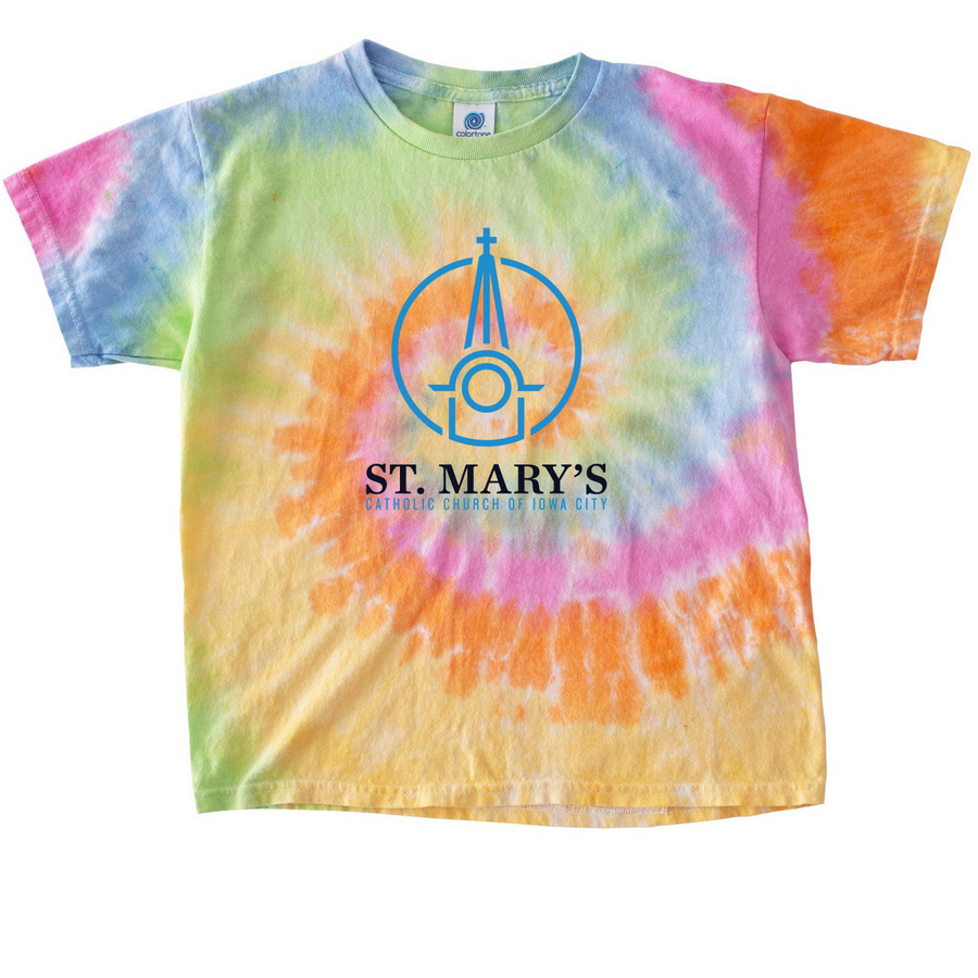 Kid's Saint Mary?s Logo, a Eternity Youth Tie Dye Tee