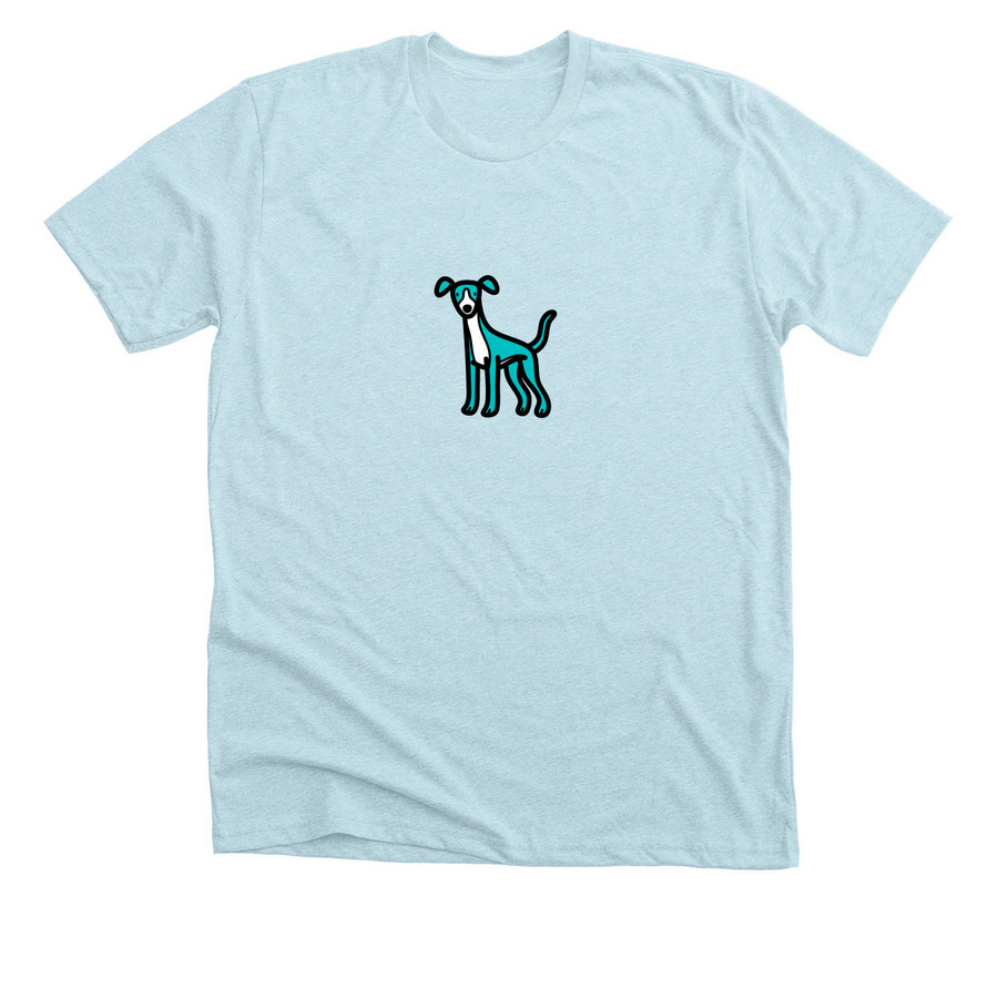 90's WAG Shirt, a Heather Ice Blue Premium Unisex Tee