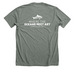 Ocean Artist Series: The Creator, a Deep Heather Premium Unisex Tee (back-view)