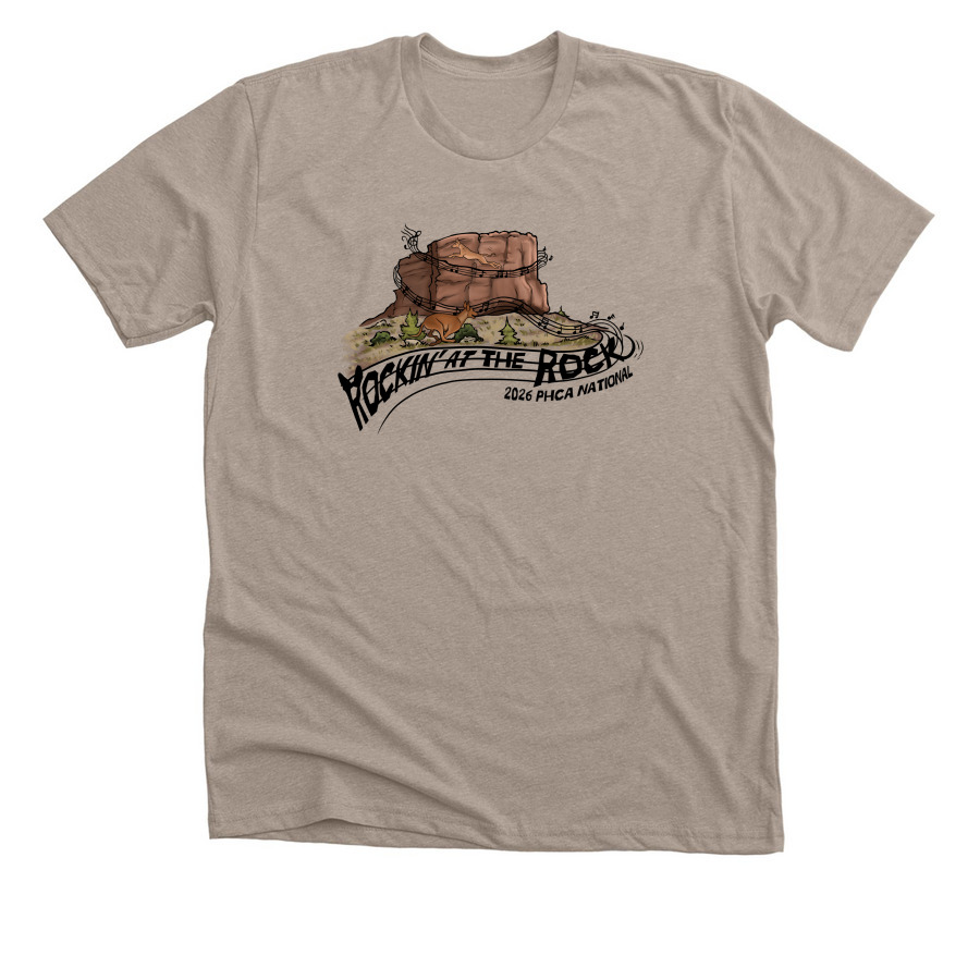 2026 National Color Logo, a Heather Stone Premium Unisex Tee